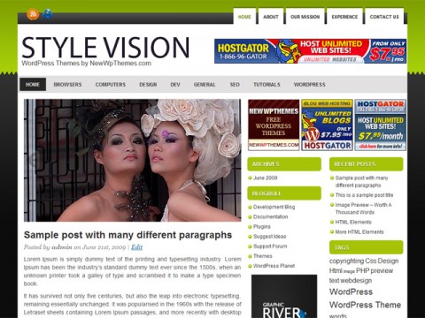 Style Vision Theme