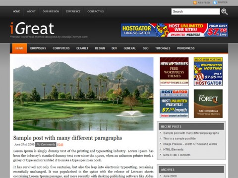 iGreat Black Theme